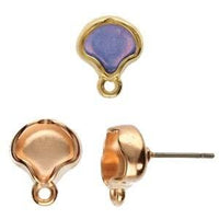 Kamares, Cymbal Ginko Earring Posts, 4 Finishes - The Argus Collection