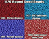 11/0 Miyuki Seed Beads 23g, 11-1464, 11-1471, 11-1477, 11- 1660 - The Argus Collection