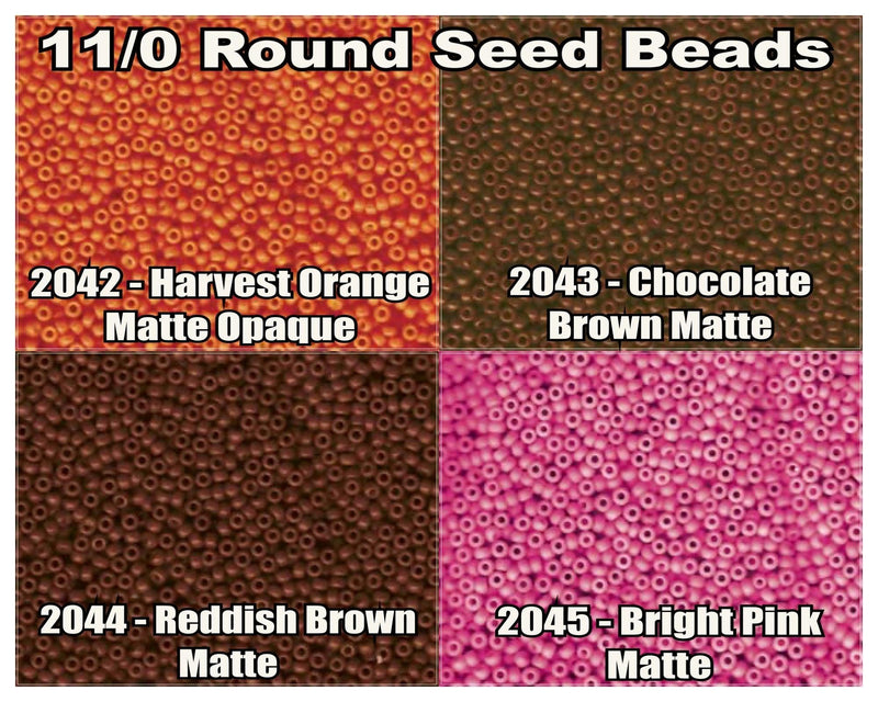 11/0 Miyuki Seed Beads 23g, 11-2042, 11-2043, 11-2044, 11-2045 - The Argus Collection