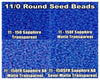 11/0 Miyuki Seed Beads 23g, 11-0150, 11-0150F, 11-0150FR, 11-0150SFR - The Argus Collection