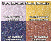 11/0 Miyuki Seed Beads 23g, 11-0272, 11-0273, 11-0274, 11-0275 - The Argus Collection