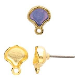 Kamares, Cymbal Ginko Earring Posts, 4 Finishes - The Argus Collection