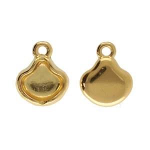 Vlichada, Cymbal Ginko Bead Pendant Setting, 2 Pcs. 4 Finishes - The Argus Collection