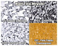 Miyuki Half Tila, 5g, HTL0037, HTL0131, HTL131F, HTL132 - The Argus Collection