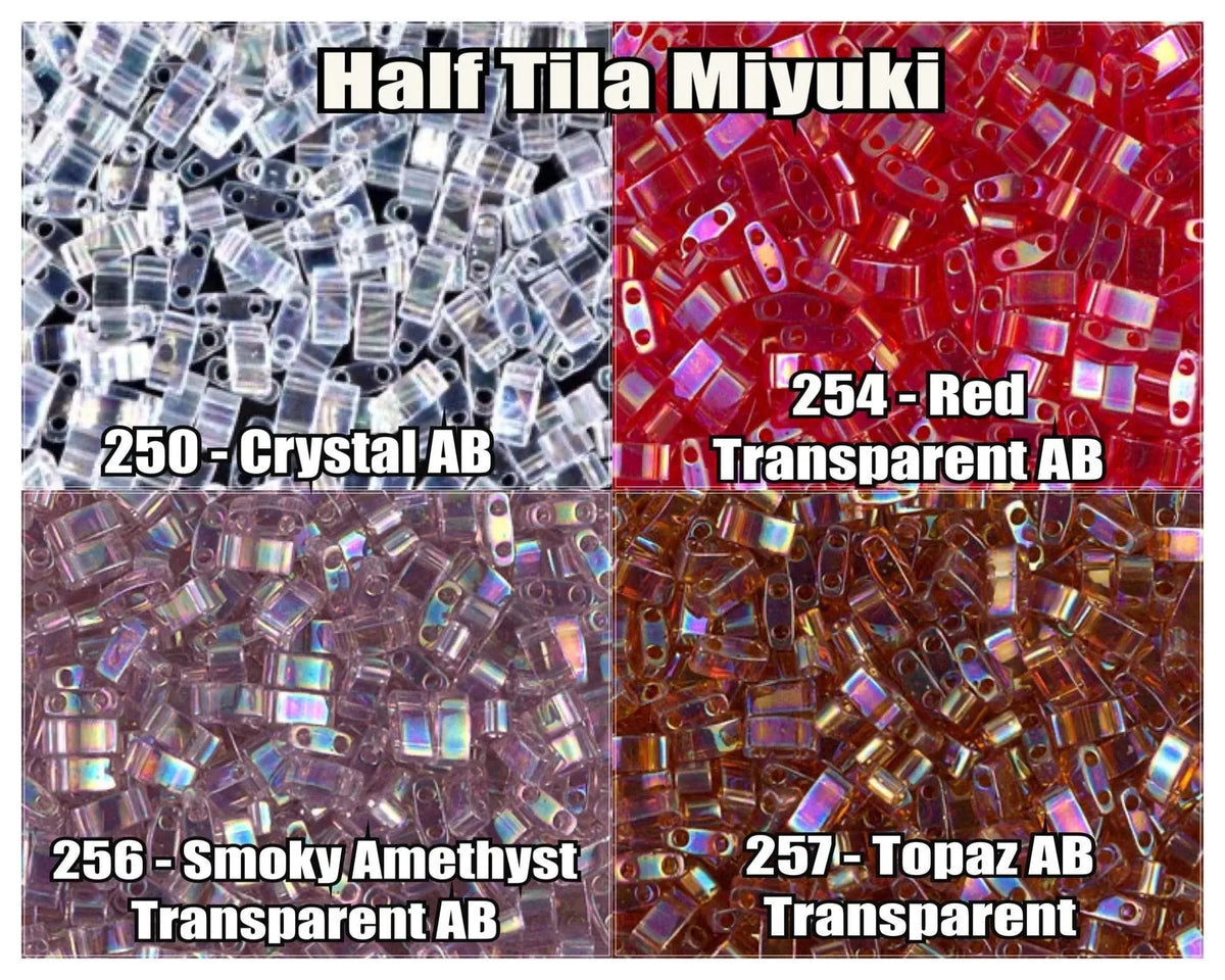 Miyuki Half Tila, 5g, HTL250, HTL254, HTL257, HTL258 - The Argus Collection