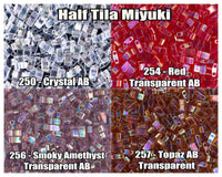 Miyuki Half Tila, 5g, HTL250, HTL254, HTL257, HTL258 - The Argus Collection