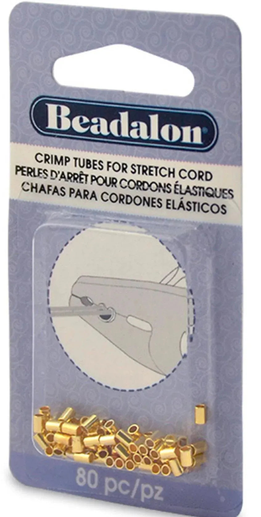 Crimp Tubes, for .8 or 1mm Stretch Cord, Beadalon - The Argus Collection