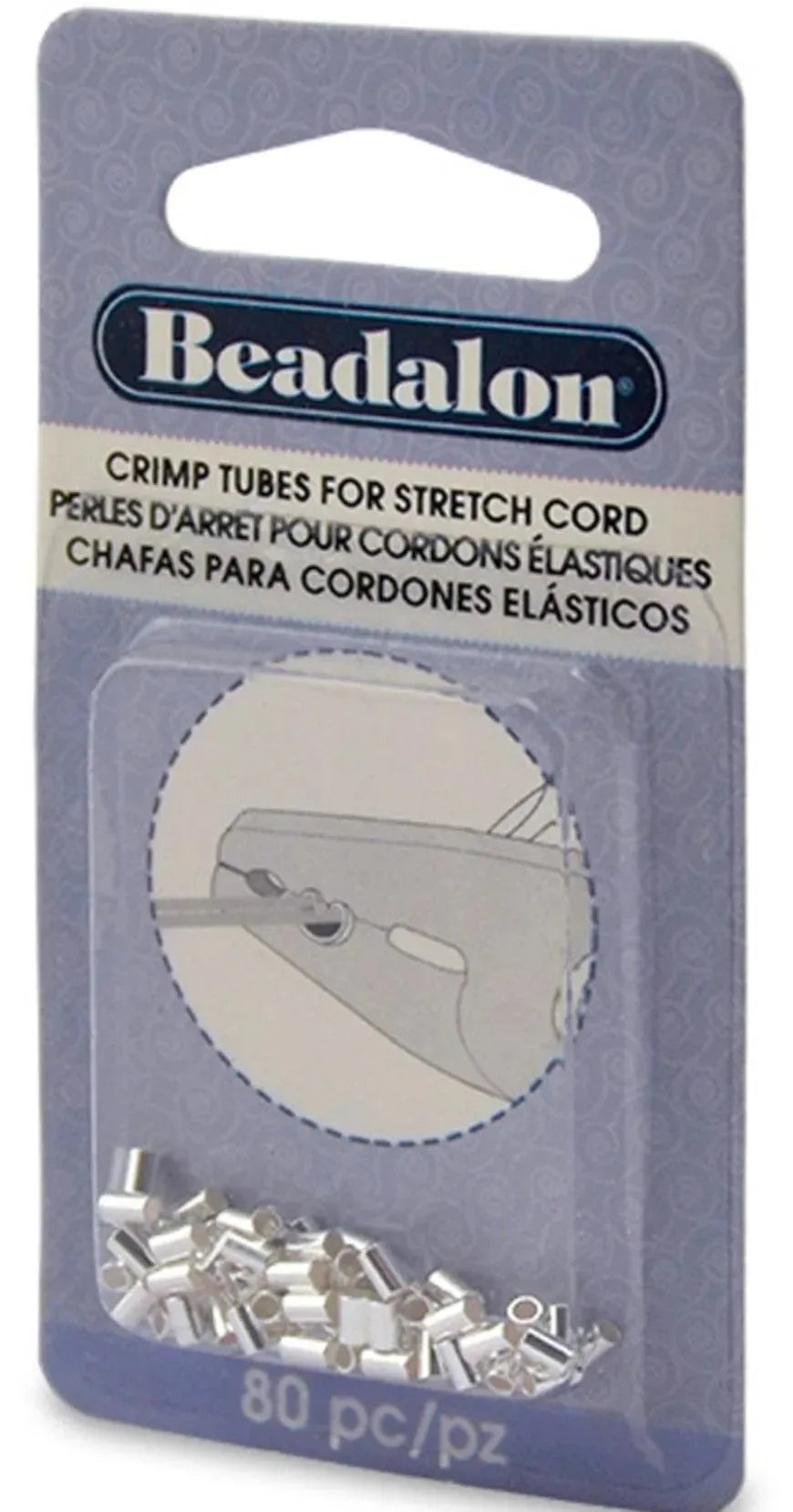 Crimp Tubes, for .8 or 1mm Stretch Cord, Beadalon - The Argus Collection