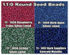 11/0 Miyuki Seed Beads 23g, 11-1436, 11-1444, 11-1456, 11-1457 - The Argus Collection