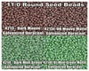 11/0 Miyuki Seed Beads 23g, 11-4213, 11-4213F, 11-4214, 11-4214F - The Argus Collection