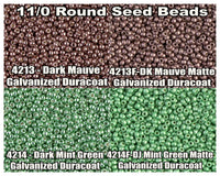 11/0 Miyuki Seed Beads 23g, 11-4213, 11-4213F, 11-4214, 11-4214F - The Argus Collection