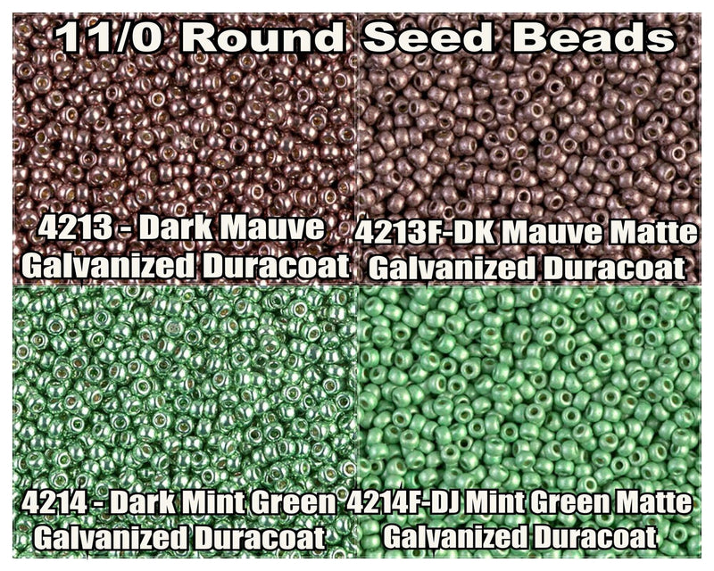 11/0 Miyuki Seed Beads 23g, 11-4213, 11-4213F, 11-4214, 11-4214F - The Argus Collection