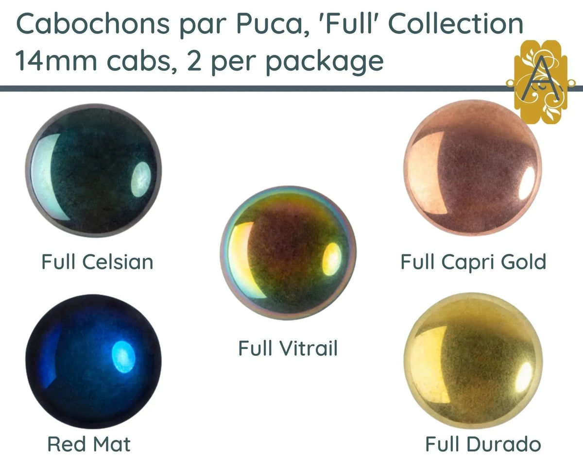 Cabochons par Puca, 14mm, Full Collection - The Argus Collection