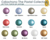 Cabochons par Puca, 14mm, Pastel Collection - The Argus Collection