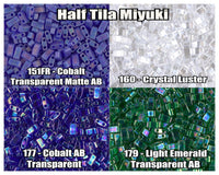 Miyuki Half Tila, 5g, HTL151FR, HTL160, HTL177, HTL179 - The Argus Collection