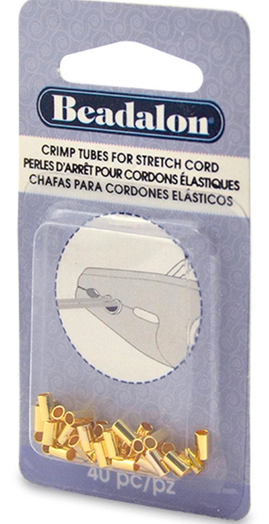 Crimp Tubes, for .8 or 1mm Stretch Cord, Beadalon - The Argus Collection