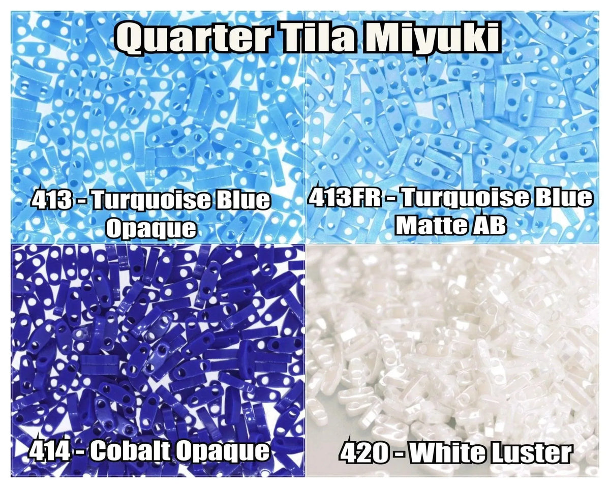 Miyuki Quarter Tila, 5g, QTL413, QTL413FR, QTL414, QTL420 - The Argus Collection