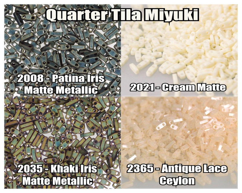 Miyuki Quarter Tila, 5g, QTL2008, QTL2021, QTL2035, QTL2365 - The Argus Collection