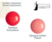 Cabochons par Puca, 14mm, The Sorbet Collection - The Argus Collection