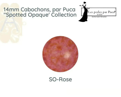 Cabochons par Puca, 14mm, Spotted Collection - The Argus Collection