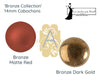 Cabochons par Puca, 14mm, Bronze Collection - The Argus Collection