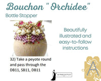 Orchidee Bottle Stopper Pattern par Puca - The Argus Collection