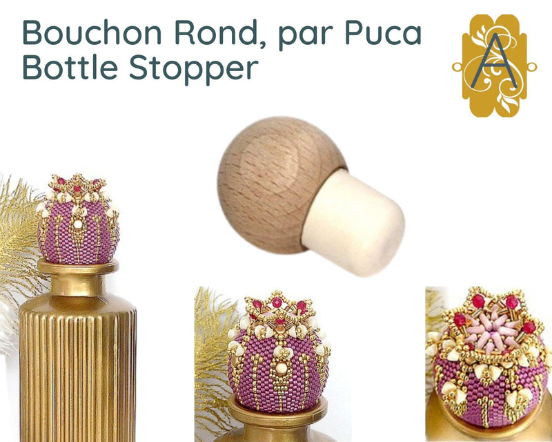 Orchidee Bottle Stopper Pattern par Puca - The Argus Collection