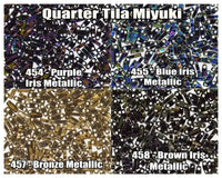 Miyuki Quarter Tila, 5g, QTL454, QTL455, QTL457, QTL458 - The Argus Collection