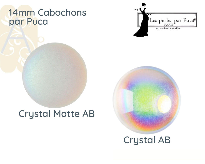 Cabochons par Puca, 14mm Assorted Finishes - The Argus Collection