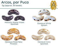 Arcos par Puca (30 Beads) Matte Spotted Mix - The Argus Collection