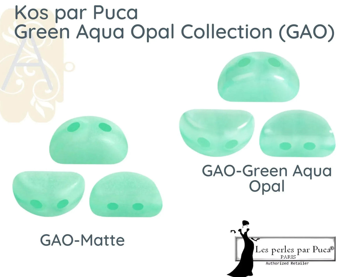 Kos par Puca 5g Green Aqua Opal Collection - The Argus Collection