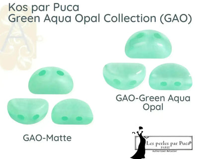 Kos par Puca 5g Green Aqua Opal Collection - The Argus Collection