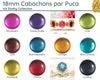 Cabochon par Puca 18mm, Ice Slushy Collection - The Argus Collection