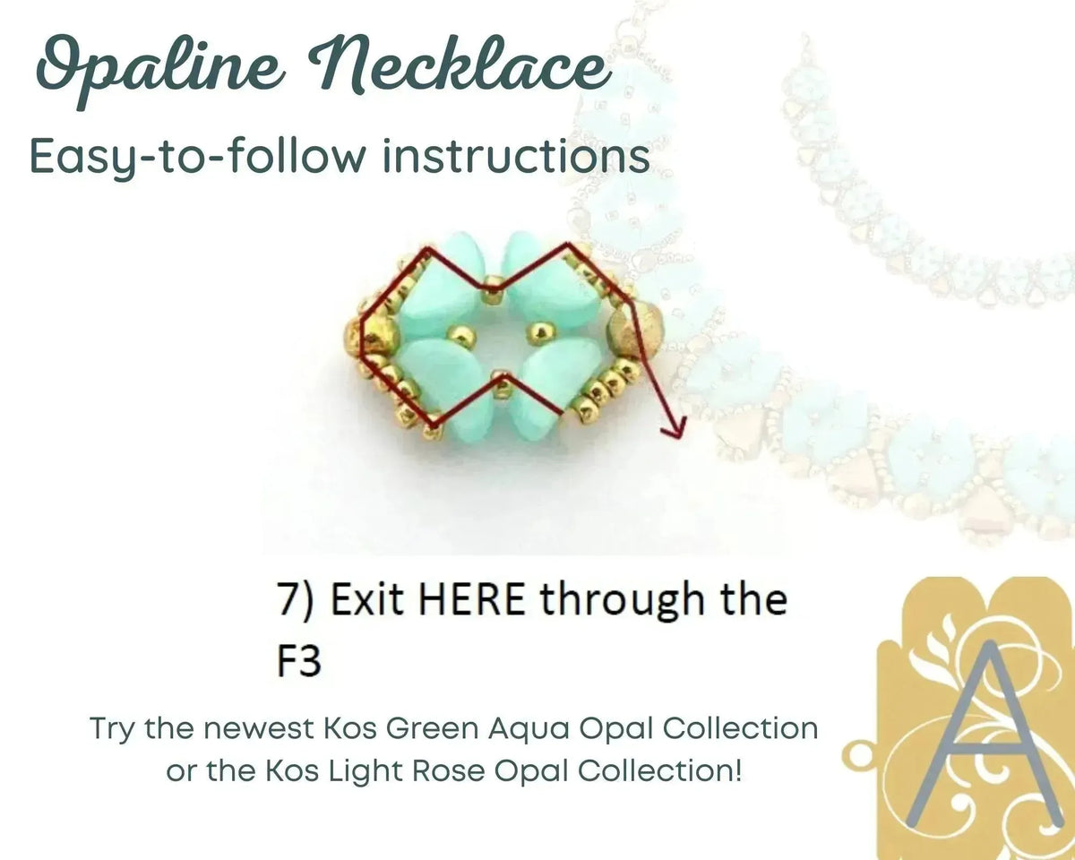 Opaline Necklace Pattern par Puca - The Argus Collection