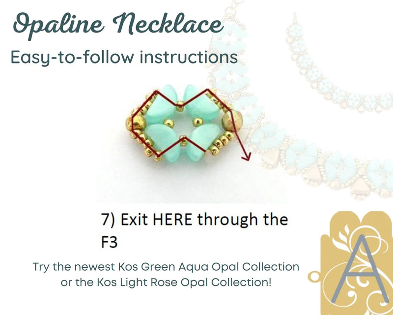 Opaline Necklace Pattern par Puca - The Argus Collection