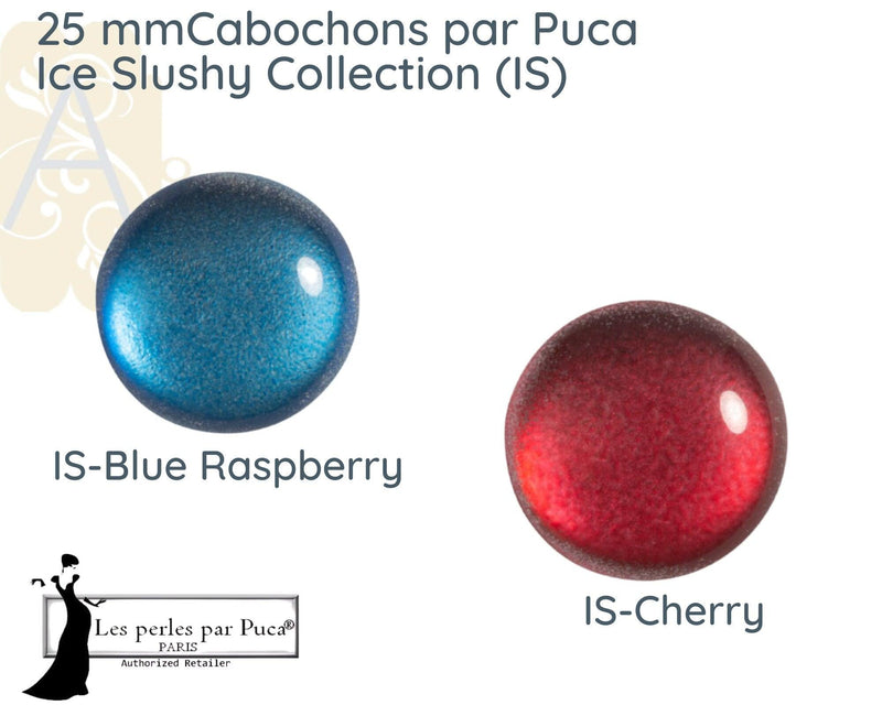 Cabochons par Puca, 25mm, Ice Slushy Collection - The Argus Collection