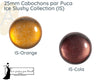 Cabochons par Puca, 25mm, Ice Slushy Collection - The Argus Collection