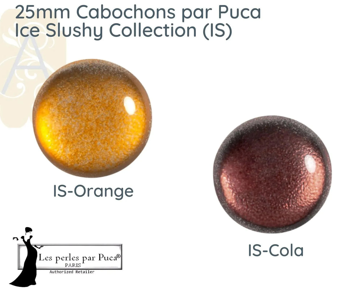 Cabochons par Puca, 25mm, Ice Slushy Collection - The Argus Collection