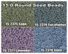 15/0 Miyuki Round Seed Beads 8.2g 15-2375, 15-2376, 15-2377, 15-2378 - The Argus Collection