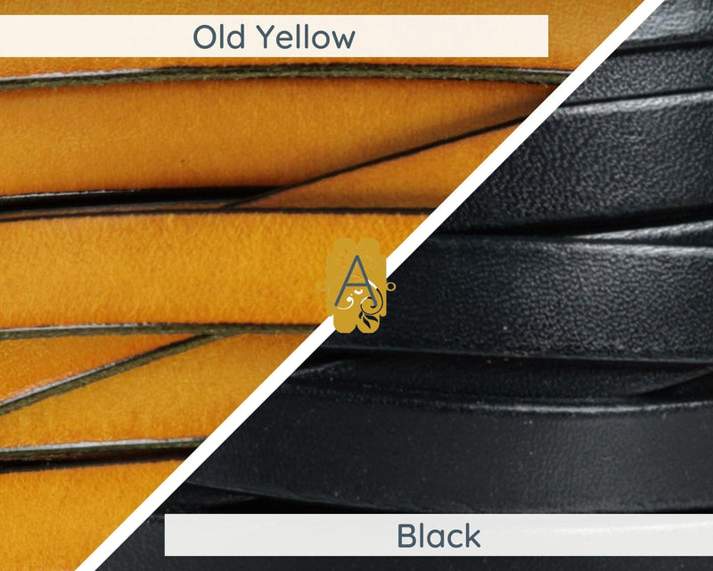 Superior Flat Euro Leather, 10mm, in 12 Colors - The Argus Collection