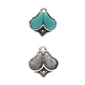 Kanala, Cymbal Paisley Pendant Setting, 2 Pcs. 4 Finishes - The Argus Collection