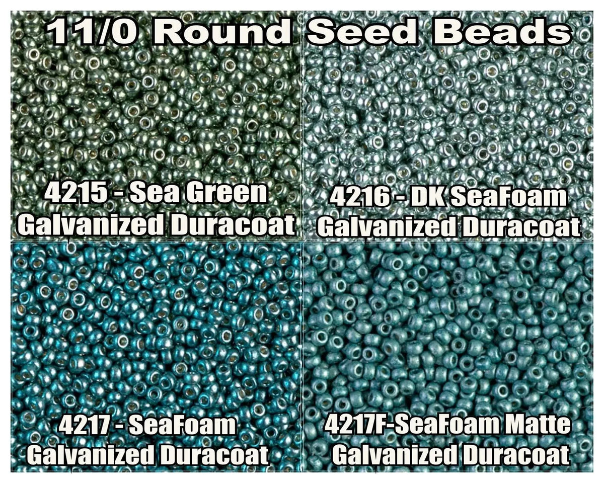 11/0 Miyuki Seed Beads 8.5g, 23g, 11-4215, 11-4216, 11-4217, 11-4217F - The Argus Collection