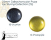 Cabochons par Puca, 25mm, Ice Slushy Collection - The Argus Collection