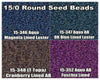 15/0 Miyuki Round Seed Beads 8.2g 15-0346, 15-0347, 15-0348, 15-0352 - The Argus Collection