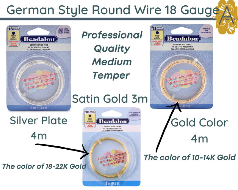 18 Gauge German-Style Wire in 3 Finishes - The Argus Collection