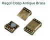 Regal Flat Magnetic Clasp for Leather or Cork, 10mm, in 4 Finishes - The Argus Collection