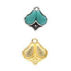 Kanala, Cymbal Paisley Pendant Setting, 2 Pcs. 4 Finishes - The Argus Collection