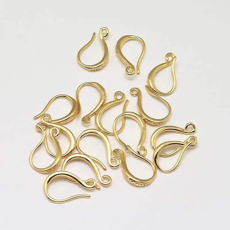 Lyon 2, Small Scroll Design Earring Wires, Precious Metal Plating in 3 Finishs - The Argus Collection