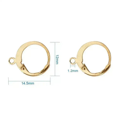 Monaco 8, Round Leverbacks, 304 Stainless Steel, 5 Pair, 3 Finishes, - The Argus Collection