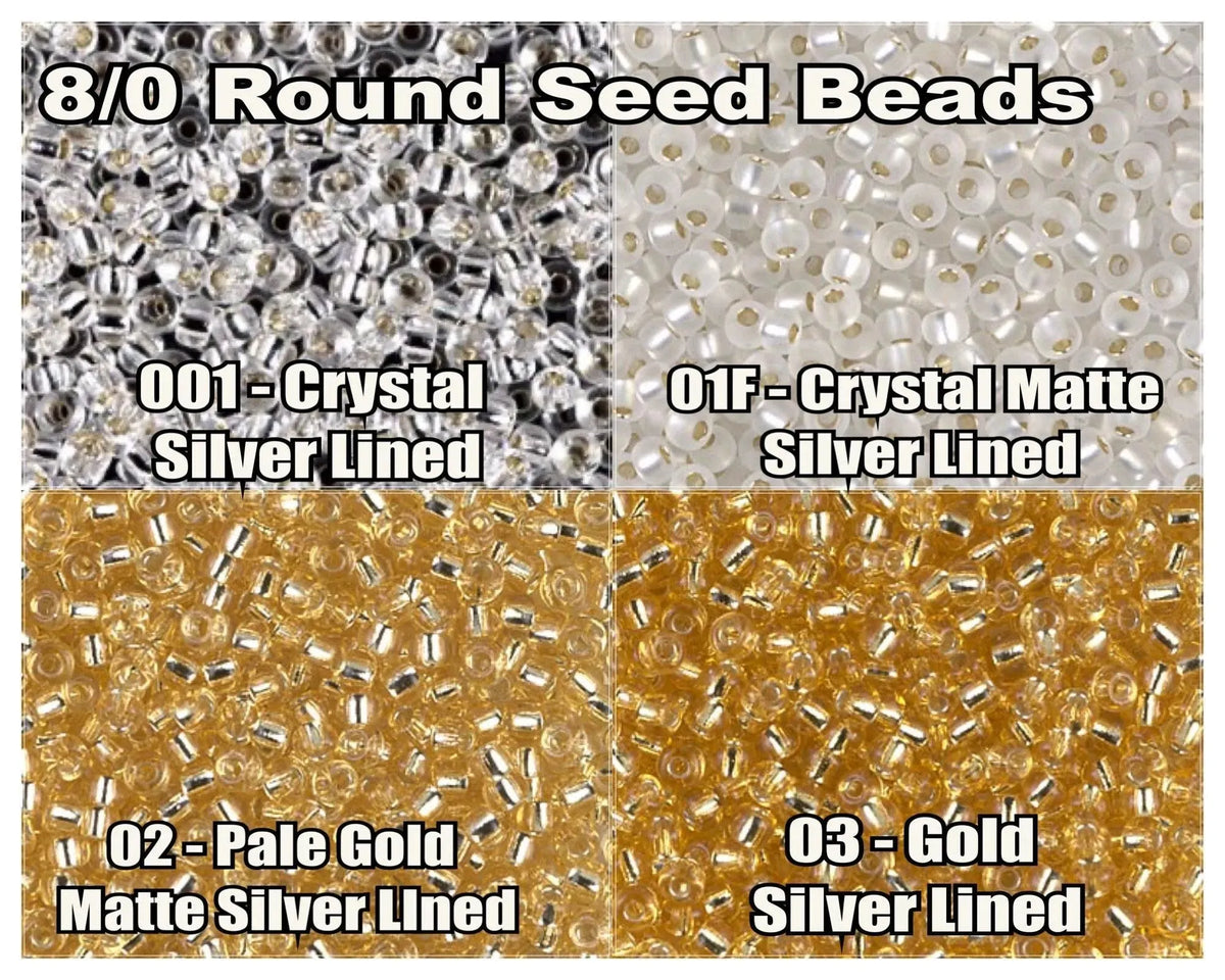 8/0 Miyuki Seed Beads, 10g. - The Argus Collection